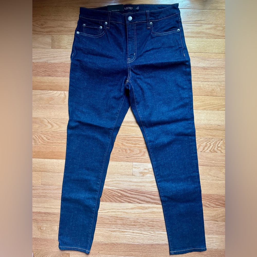 🆕 NWT Ralph Lauren Curvy Mid-Rise Skinny Jeans 👖 - Picture 2 of 6